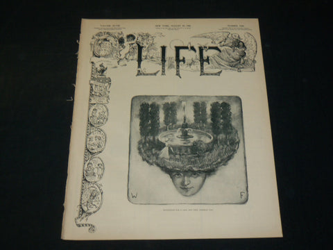 1906 AUGUST 30 LIFE MAGAZINE - NICE COVER & ILLUSTRATIONS - B 4590Q
