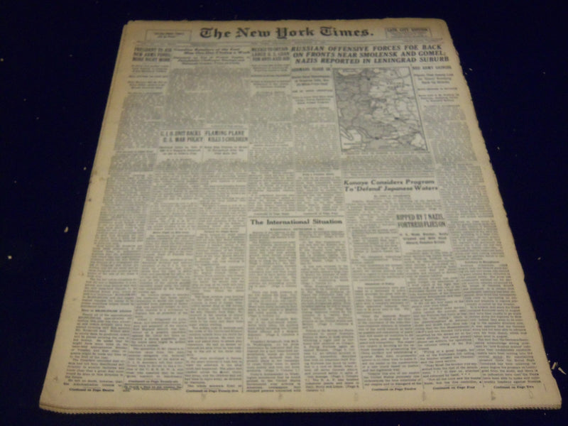 1941 SEPT 3 NEW YORK TIMES - NAZIS REPORTED IN LENINGRAD SUBURB - NT 1368