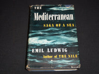 1942 THE MEDITERRANEAN SAGA OF A SEA BOOK BY EMIL LUDWIG - KD 7827
