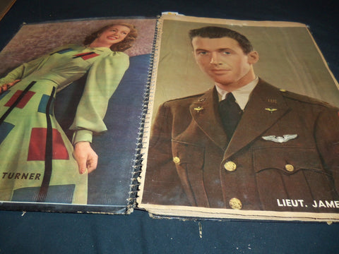 1940'S MOVIE STAR SCRAPBOOK - STEWART - TURNER - 12A