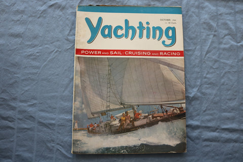 1963 OCTOBER YACHTING MAGAZINE - CRUISING AND RACING COVER - E 9459