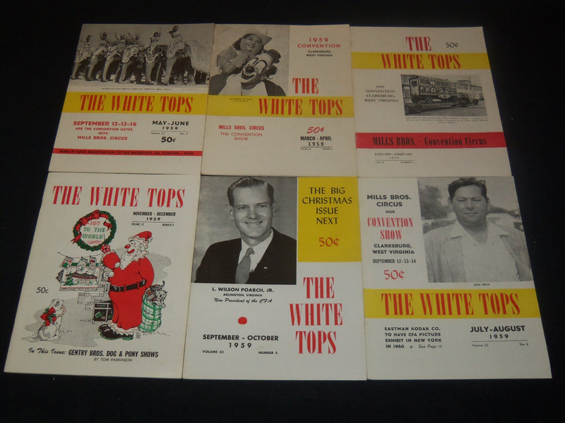 1958-1962 THE WHITE TOPS MAGAZINE LOT OF 36 ISSUES - CIRCUS - O 3689