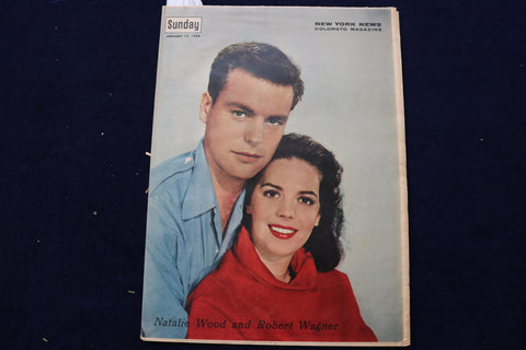 1958 JAN 19 SUNDAY NEWS COLOROTO MAGAZINE- WOOD-WAGNER COUSY-RUSSELL - E 22797