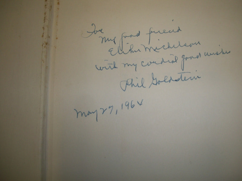 1964 CENTERS IN MY LIFE PERSONAL PROFILE BY PHILIP R. GOLDSTEIN SIGNED - KD 586