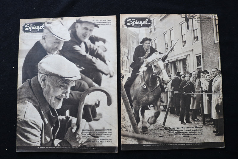 1954 DE SPIEGEL CHRISTELUK NATIONAAL MAGAZINE - LOT OF 21 - DUTCH - O 3705