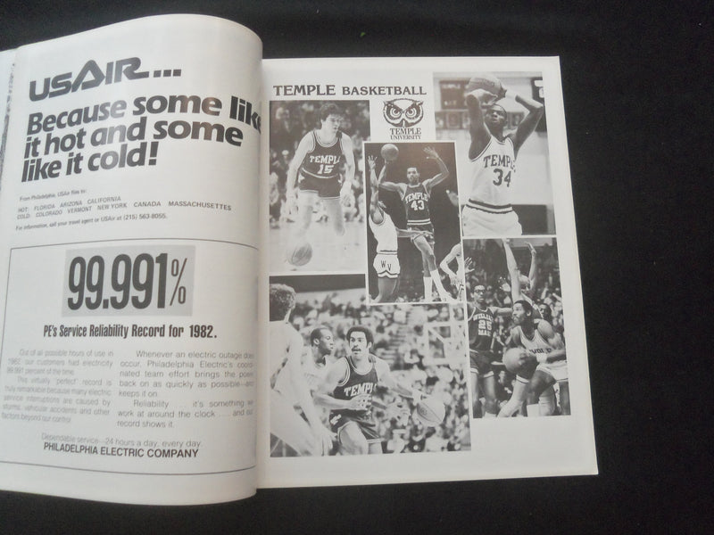 1984 JANUARY 4 PHILADELPHIA BIG 5 BASKETBALL MAGAZINE 1983-84 - ST 457W