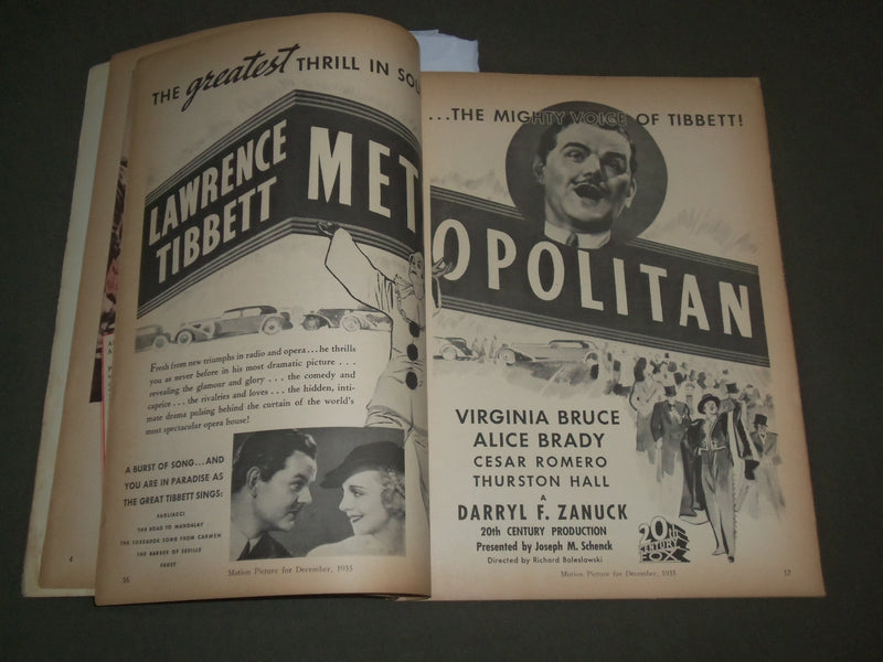 1935 DECEMBER MOTION PICTURE MAGAZINE - ANN SOTHERN COVER - SP 8562
