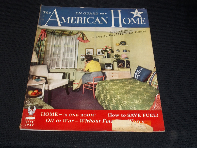 1942 SEPTEMBER THE AMERICAN HOME MAGAZINE - DAY TO DAY DIET FRONT COVER - E 5092