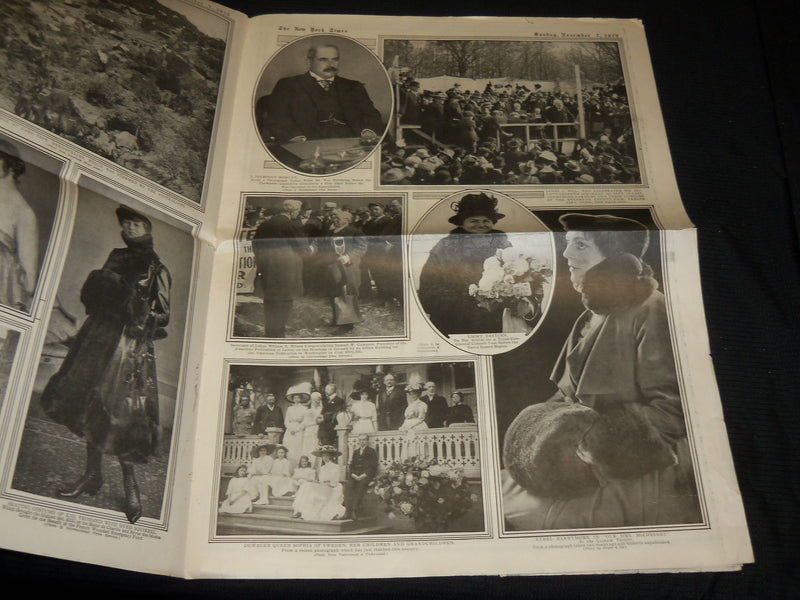 1915 NOVEMBER 7 NEW YORK TIMES PICTURE SECTION - DREADNOUGHT NEVADA - NP 5602