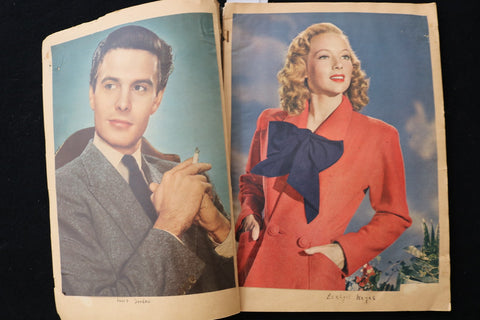 1940'S MOVIE STARS SCRAPBOOK, LOADED - BING CROSBY - ANN BLYTH - E 24937