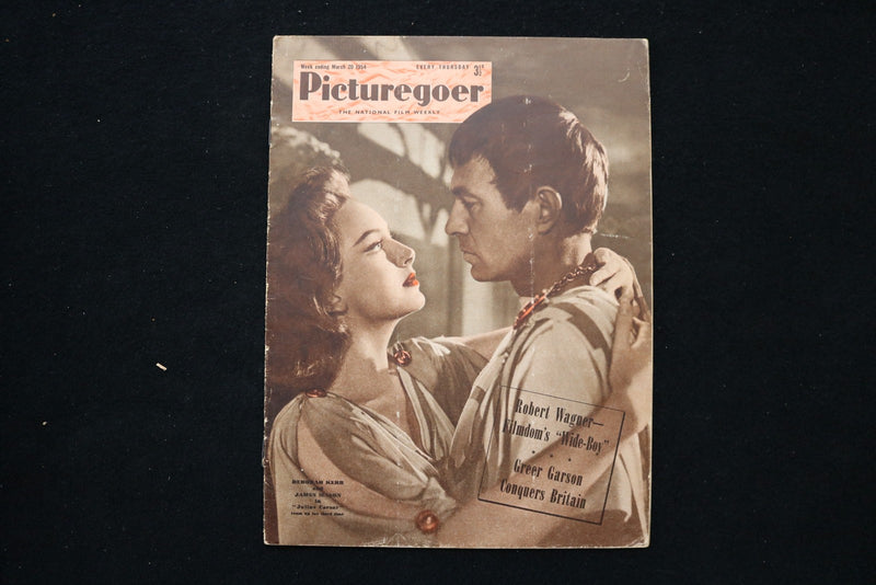 1954 MARCH 20 PICTUREGOER MAGAZINE - DEBORAH KERR & JAMES MASON COVER - E 26019