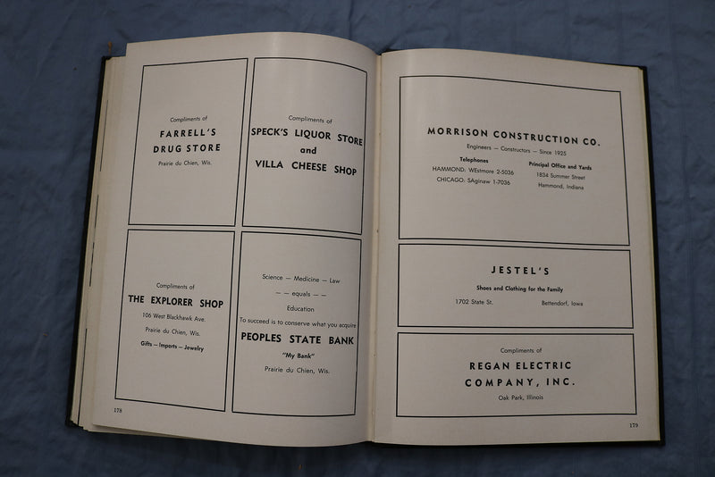 1960 KNIGHT CAMPION JESUIT HIGH SCHOOL YEARBOOK - PRAIRIE DU CHIEN, WI - YB 3399