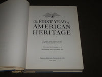 1958 THE FIRST YEAR OF AMERICAN HERITAGE BOOK - FIRST SIX ISSUES - KD 4868