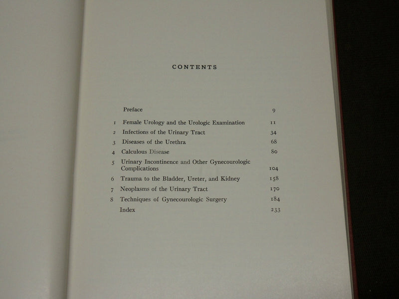 1969 FEMALE UROLOGY HARDCOVER BOOK BY DRS. RIDLEY & EVERETT - KD 6265