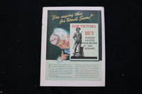 1943 APRIL 10 COLLIER'S MAGAZINE - A WOMAN'S FACE WITH SCARF COVER - E 11060