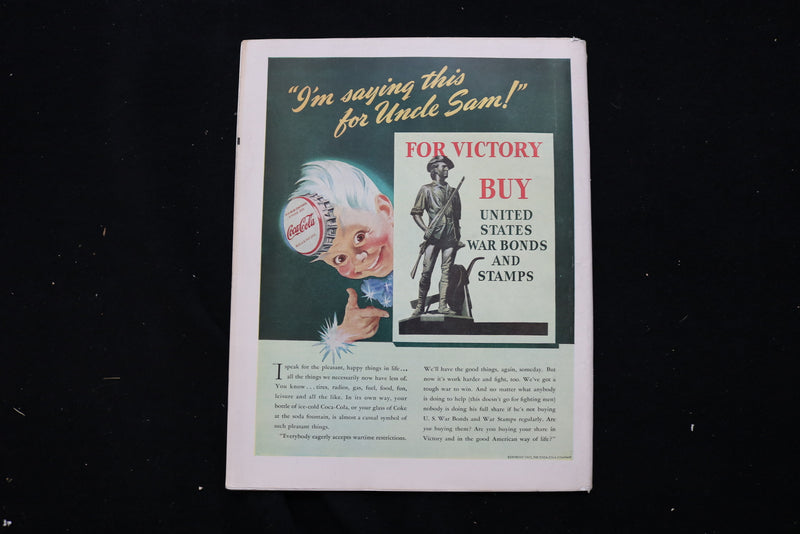 1943 APRIL 10 COLLIER'S MAGAZINE - A WOMAN'S FACE WITH SCARF COVER - E 11060