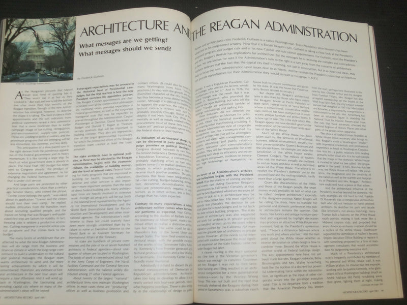 1981 APRIL ARCHITECTURAL RECORD MAGAZINE - HARTFOR SEMINARY FOUNDATION- ST 1682F