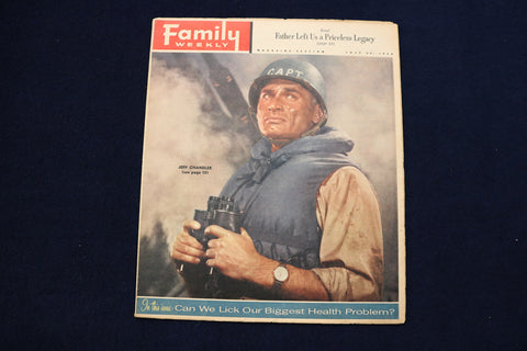 1956 JULY 29 FAMILY WEEKLY MAGAZINE - JEFF CHANDLER COVER - E 23285