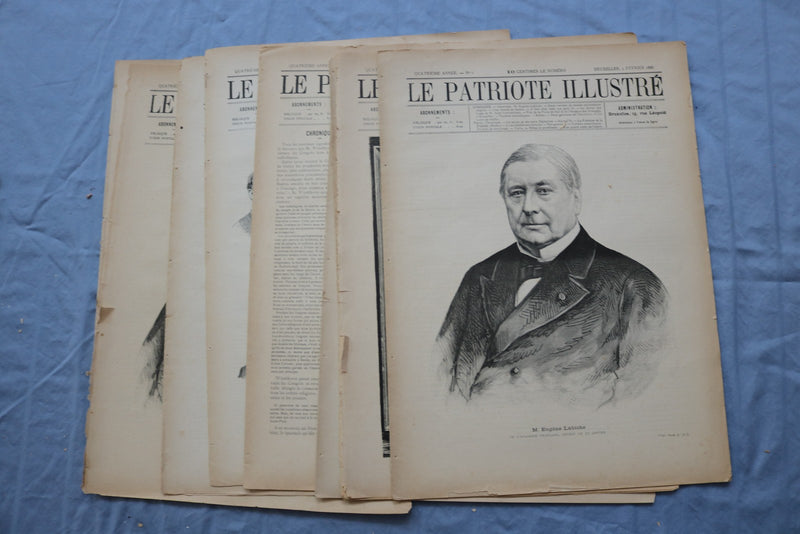 1888-1913 LE PATRIOTE ILLUSTRE MAGAZINE - FRENCH - LOT OF 40 - O 3848