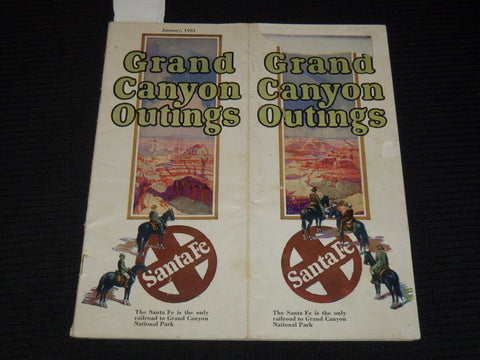 1931 GRAND CANYON OUTINGS BOOK - SANTA FE - J 9591