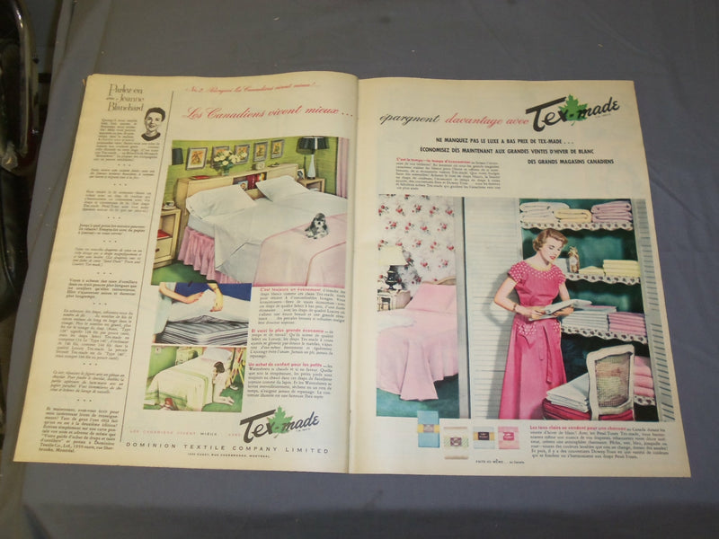 1954 JAN 10 LA PATRIE NEWSPAPER-QUEEN ELIZABETH COVER-HERVE LALONDE PHOTO-FR4122