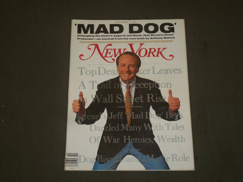 1991 MARCH 11 NEW YORK MAGAZINE - JEFF BECK - B 2043