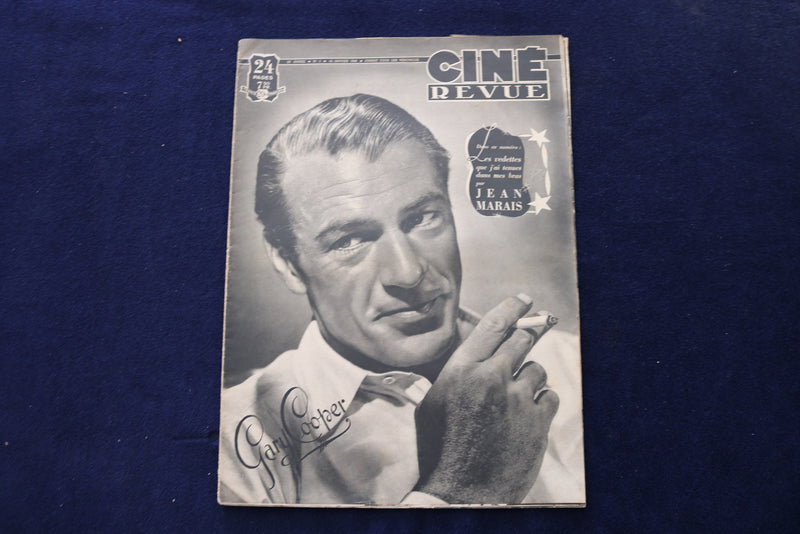 1948 JANUARY 16 CINE REVUE MAGAZINE - GARY COOPER COVER - FRENCH - E 23870
