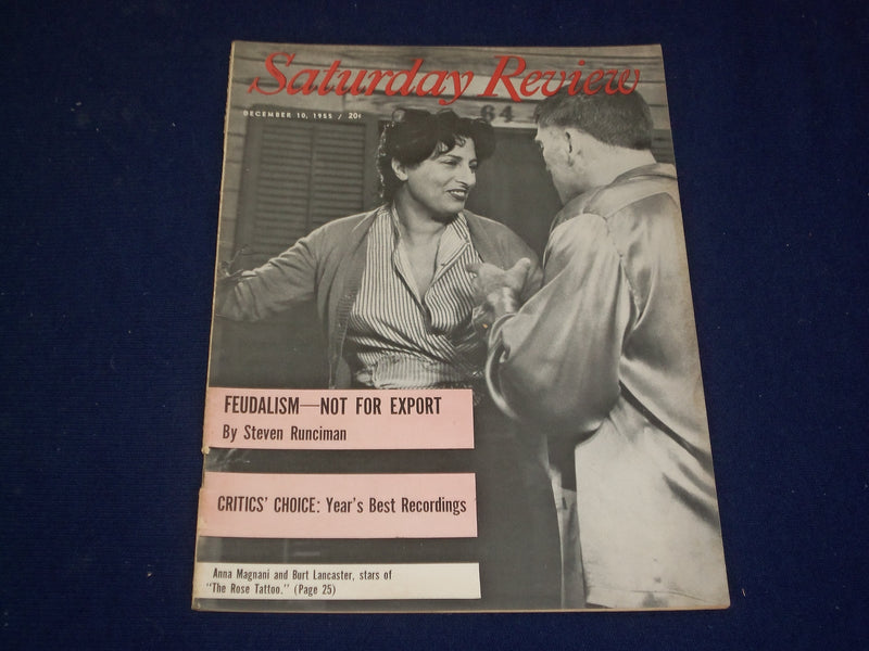 1955 DECEMBER 10 SATURDAY REVIEW MAGAZINE- ANNA MAGNANI & BURT LANCASTER-SP 9434