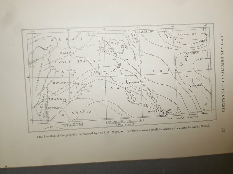 1941 SURFICIAL DEPOSITS OF DESERTS OF SYRIA, JORDAN, IRAQ & WESTERN IRAN- J 4962