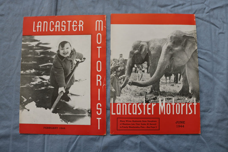 1942-1944 LANCASTER MOTORIST MAGAZINE - LOT OF 18 - O 3736