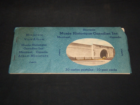 1930'S MUSEE HISTORIQUE CANADIEN SOUVENIR POSTCARD ALBUM - J 8740