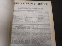 1893 SATURDAY REVIEW 2 BOUND VOLUMES - COMPLETE YR- PUBLISHED IN LONDON - R 1114