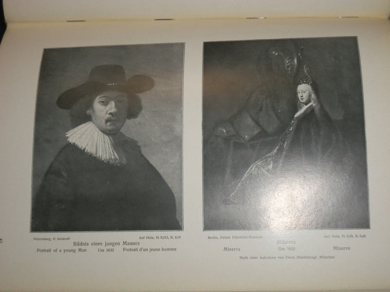 1906 REMBRANDT DES MEISTERS GEMALDE GERMAN BOOK BY ADOLF ROSENBERG - KD 968