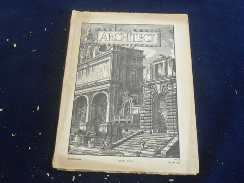1929 MAY THE ARCHITECT MAGAZINE - NICE COVER, MANY PLATES & PHOTOS - ST 7268