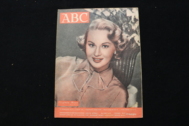 1952 AUGUST 23 ABC MAGAZINE - VIRGINIA MAYO COVER - E 25262