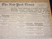 1917 AUGUST 15 NEW YORK TIMES - JUDGE HYLAN TO HEAD TICKET - MITCHEL - NT 8512