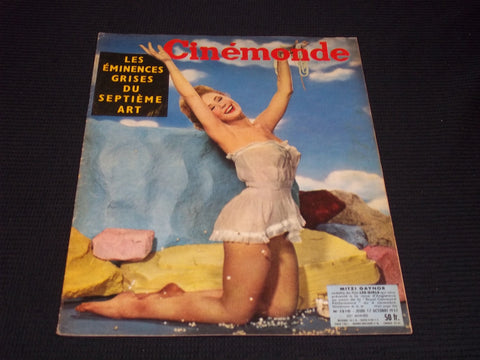 1957 OCTOBER 17 CINEMONDE MAGAZINE - MITZI GAYNOR COVER - E 24846