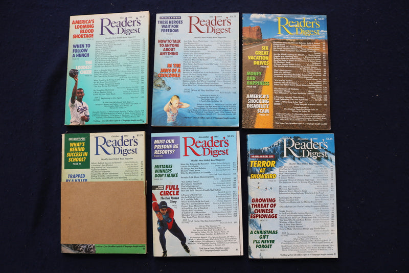 1993-1994 READER'S DIGEST MAGAZINE - LOT OF 12 - O 3438