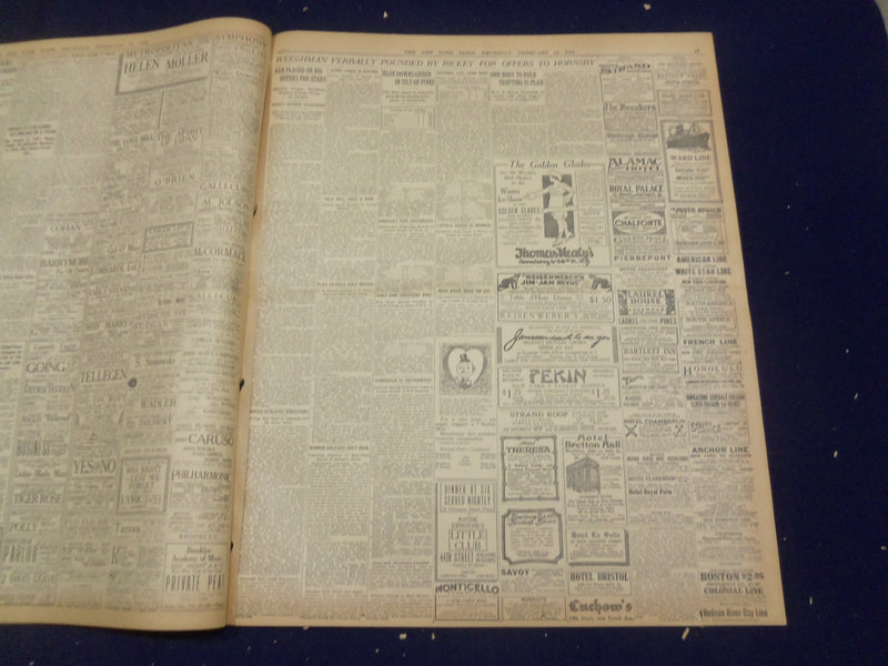 1918 FEBRUARY 14 NEW YORK TIMES - BRITISH PACIFISTS DEFEATED 159 TO 28 - NT 8240