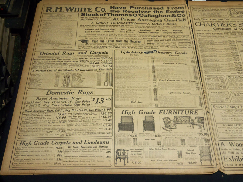 1909 NOV 7 THE BOSTON HERALD - HARVARD VANQUISHES CORNELL - DARTMOUTH - BH 396