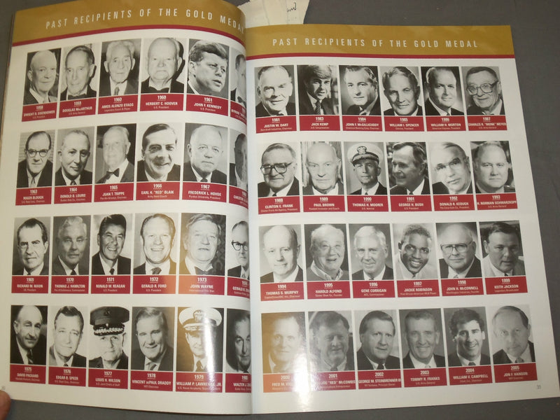 2006 NATIONAL FOOTBALL FOUNDATION & COLLEGE HALL OF FAME PROGRAM - J 4103