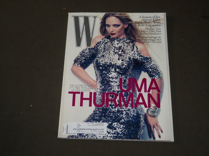 2009 OCTOBER W MAGAZINE - UMA THURMAN COVER - B 3427