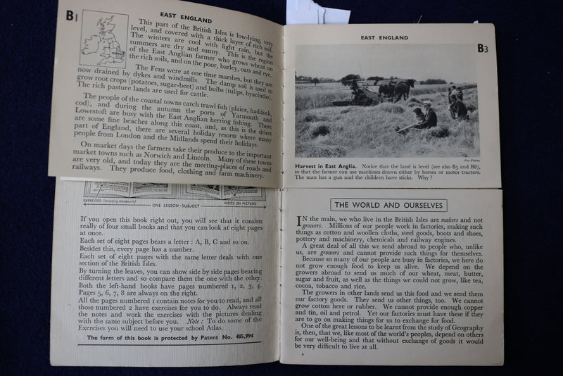 1900'S LIFE & WORK IN THE BRITISH ISLES - LOOK & LEARN - MAPS -GEOGRAPHY - K 878