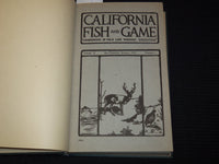 1930-1939 CALIFORNIA FISH AND GAME MAGAZINE BOUND VOLUME LOT OF 10 `- KD 10C