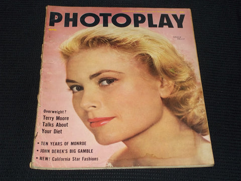 1955 APRIL PHOTOPLAY MAGAZINE - GRACE KELLY FRONT COVER - E 16665