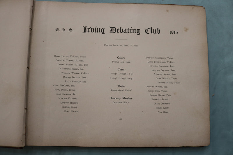 1912 THE RECHAUFFE EASTON HIGH SCHOOL YEARBOOK - EASTON, PENNSYLVANIA - YB 3544