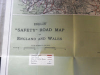 1920'S SAFETY OR GRADED ROAD MAP OF ENGLAND BOOK - LARGE SCALE EDITION - J 3938