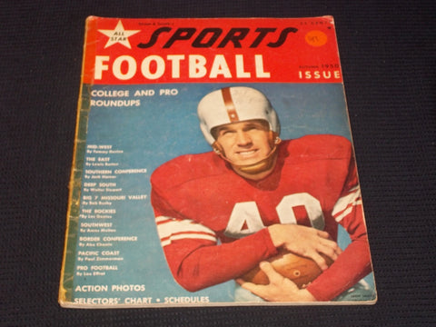 1950 AUTUMN ALL STAR SPORTS MAGAZINE - LEON HEATH COVER - E 7936