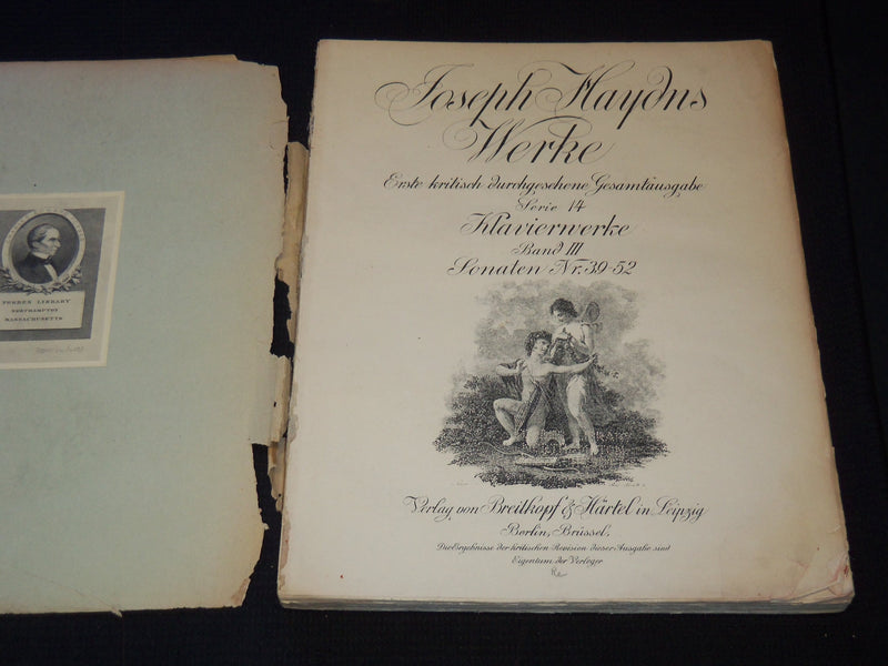 1900'S JOSEPH HAYDN WERKE BOUND VOLUMES LOT OF 7 - GERMAN - KD 985D