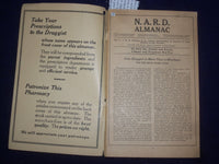 1930 N.A.R.D. ALMANAC SOFTCOVER BOOK - DRUG STORE REFERENCE BOOK - J 9656